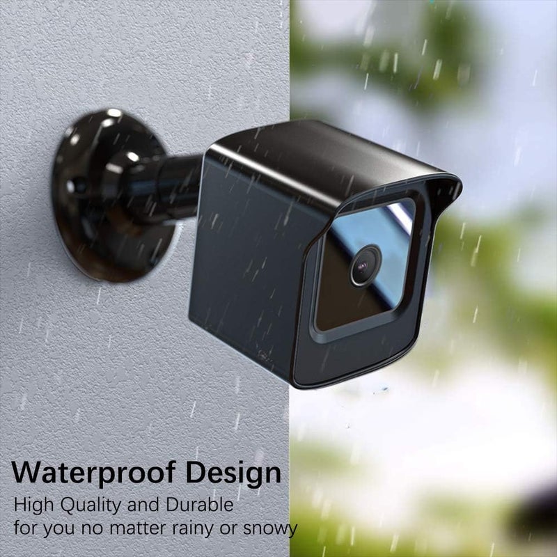 PEF Mount for All-New Wyze Cam V4/Cam V3, Weatherproof Protective Cover and 360 Degree Adjustable Wall Mount Solid Housing for Wyze V4 and V3 Outdoor Indoor Smart Home Camera System (Black, 2 Pack) - Image 2